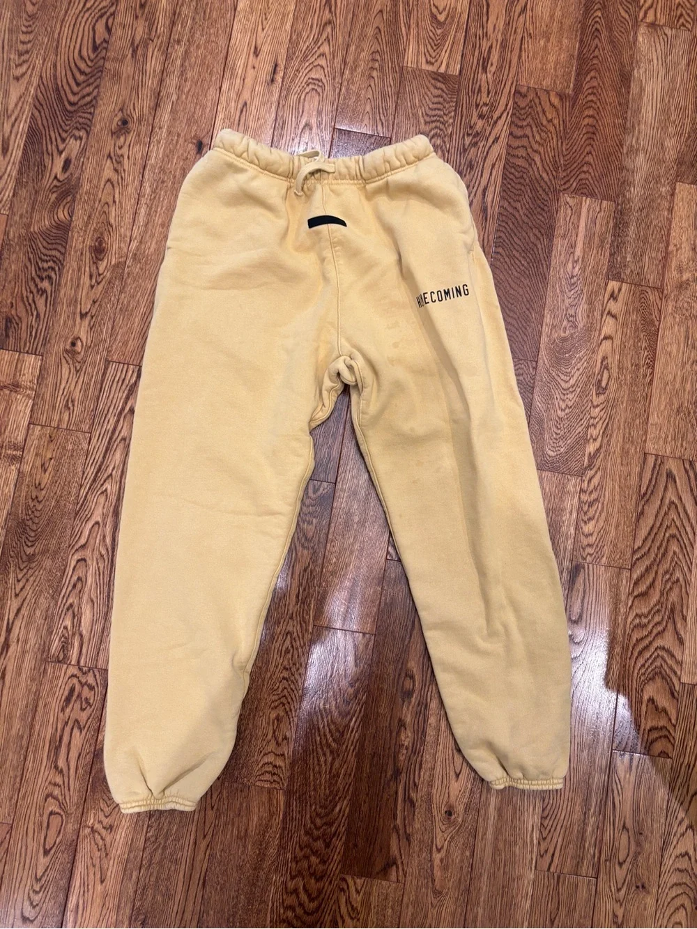 Fear of God Essentials Yellow Fleece Jogger Pants